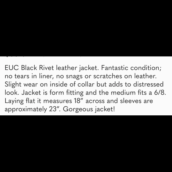 Black Rivet Leather Jacket - Picture 12 of 12